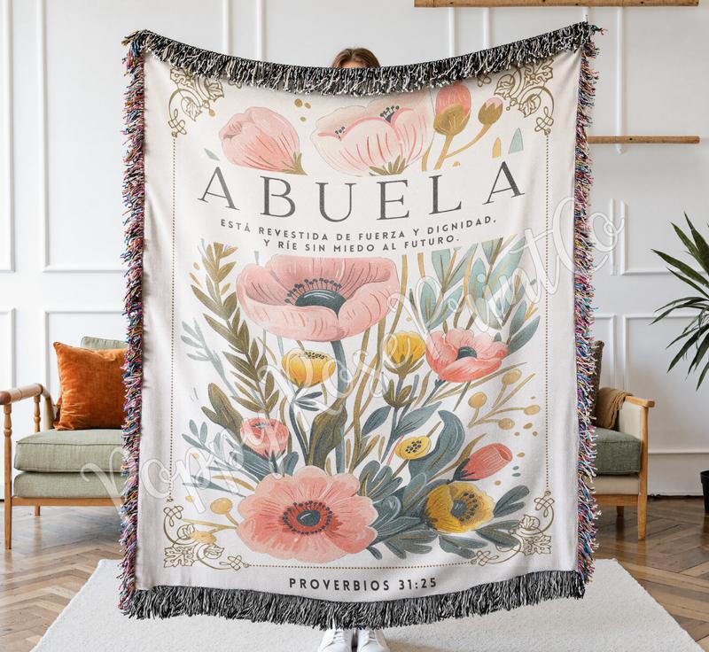 Mom Woven Blanket, Mothers Day Gift