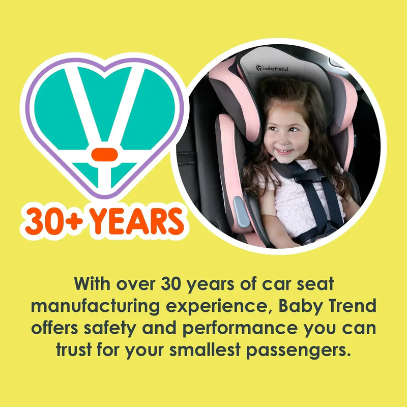 3-in-1 Lightweight Combination Booster Car Seat with Adjustable Height Positions, Side Impact Protection & Comfortable Arm Rests