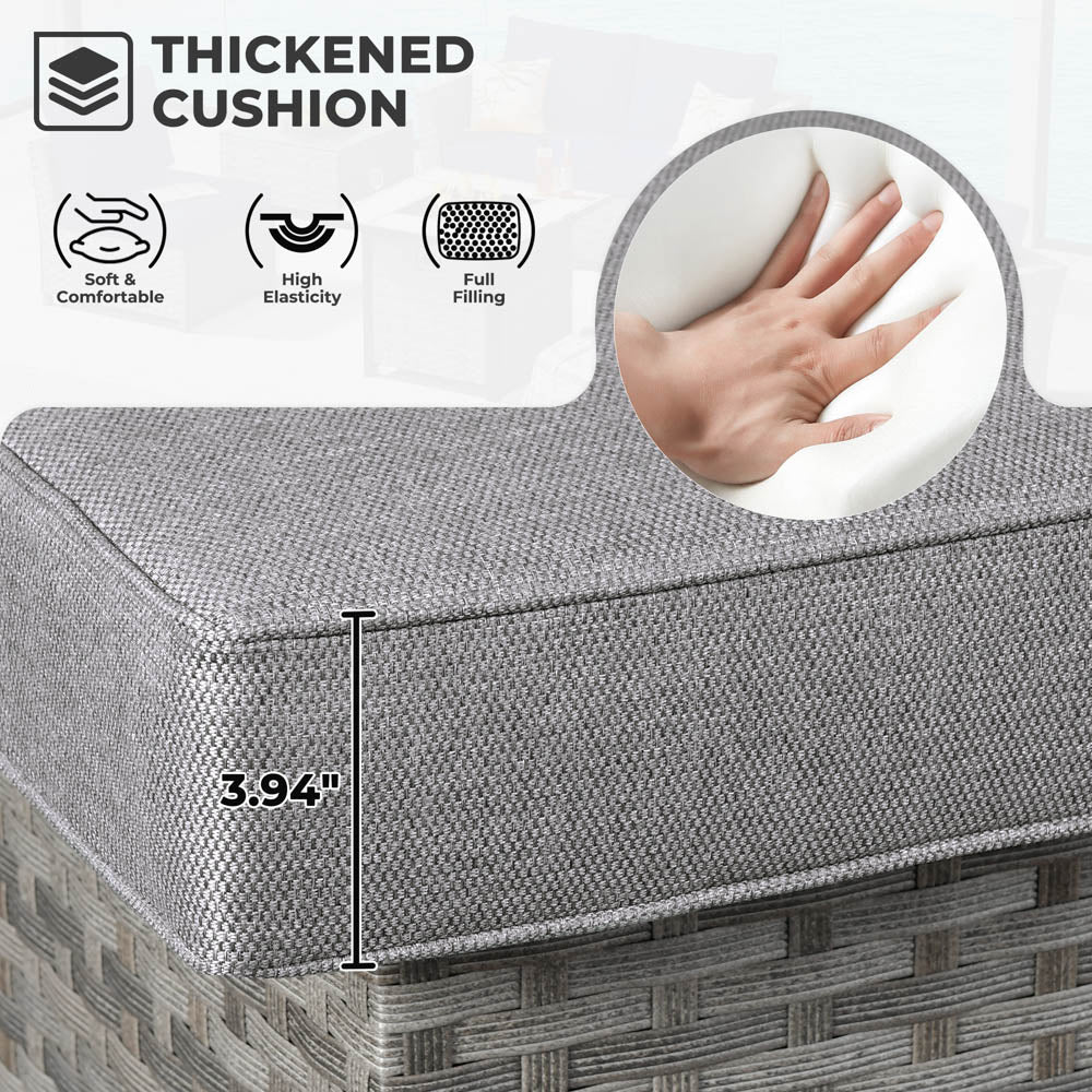 Ovios New Rimaru Series Patio Furniture Set 10-Piece include 42