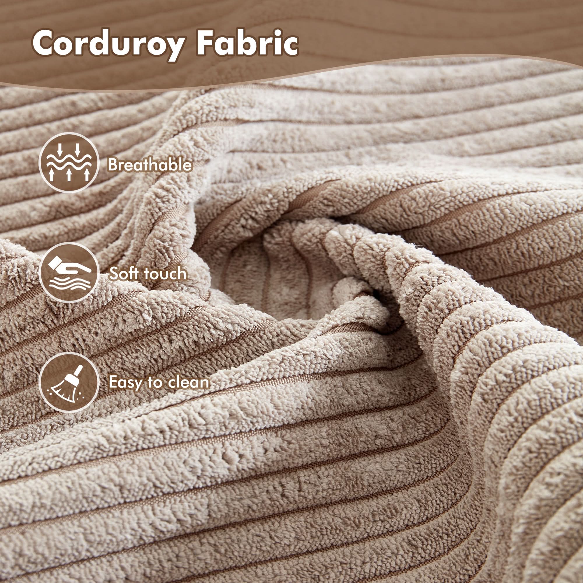 Ovios 67''x48'' Chaise Lounge Chair Indoor, Oversized Upholstered Sofa Bed