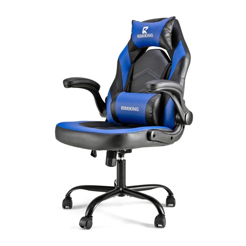 RIMIKING Shelby Series Ergonomic Gaming Chair, Adjustable Recliner, Lumbar Support, Heavy-Duty Office Chair,275 lbs Weight Capacity,3896