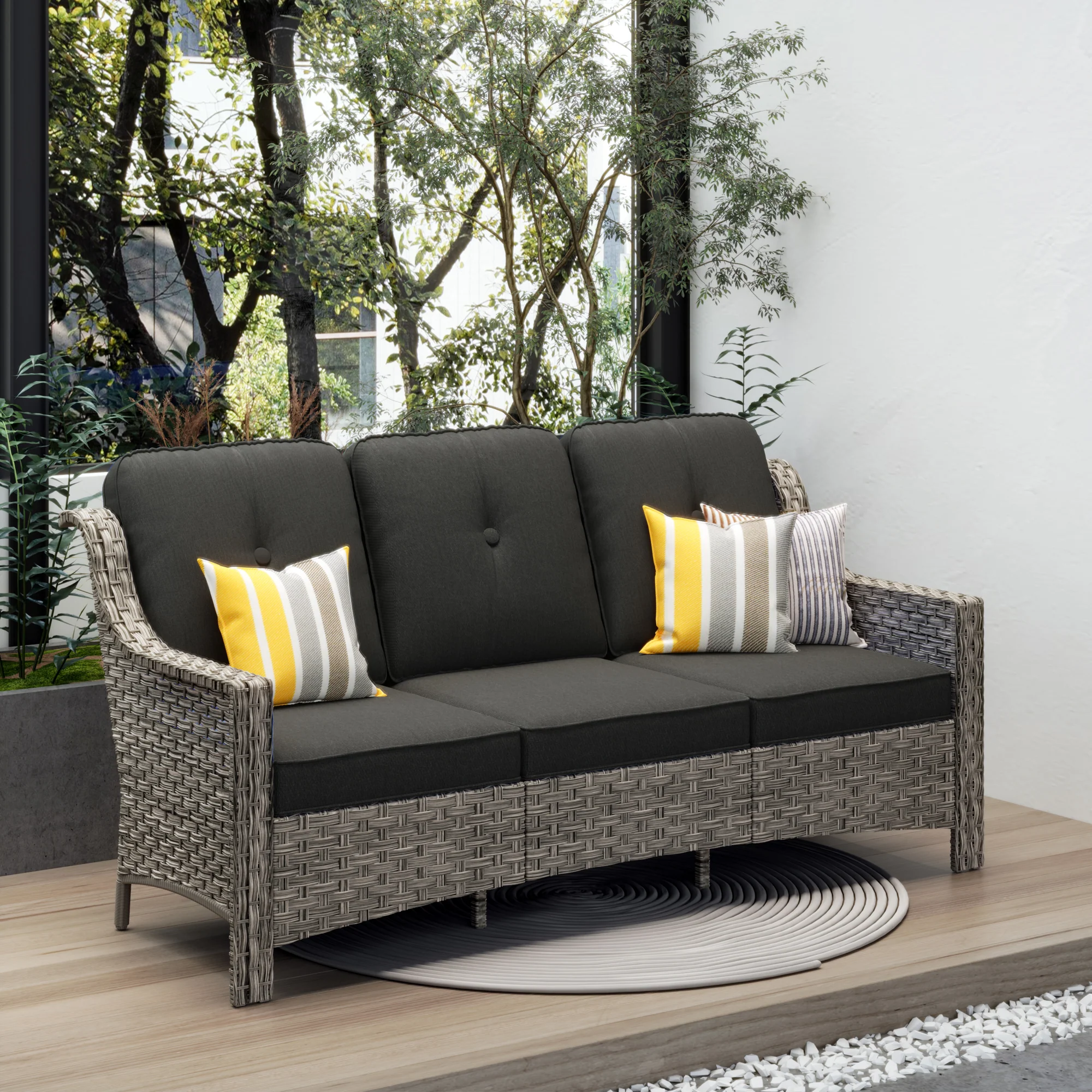 Ovios Outdoor 3-Seat Sofa PAD Series