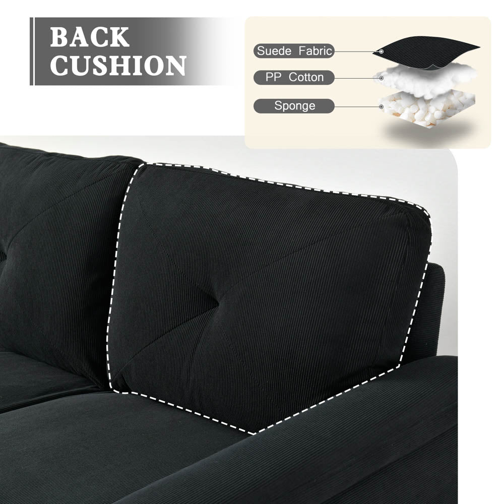 Ovios Living Room 71.65'' Wide 3-Seats Sofa Multiple Colour