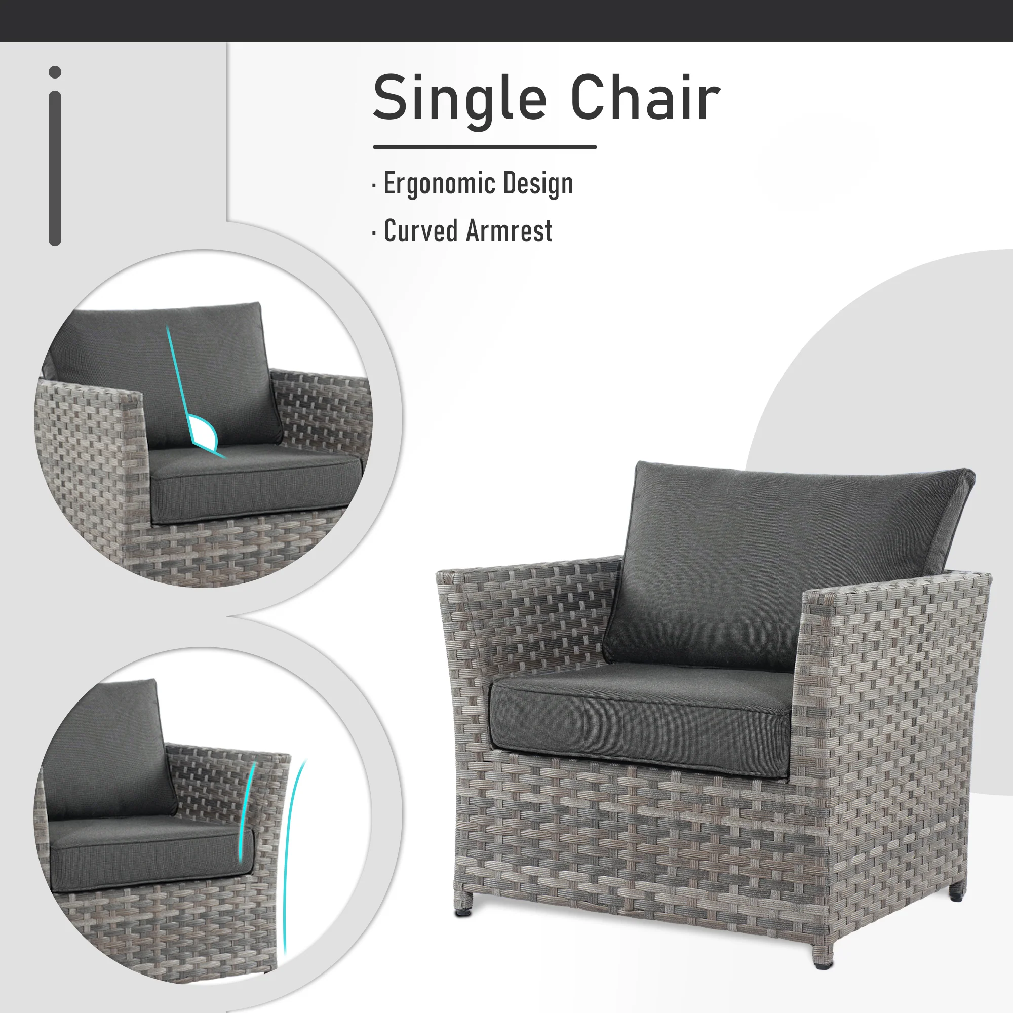 Ovios Patio Furniture Set 13-Piece include 42