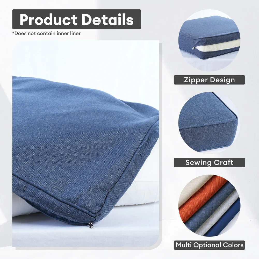 Ovios Kenard Series Replacement Seat, Back Cushion Cover(Refer to the Dimension in Description,Only cover)