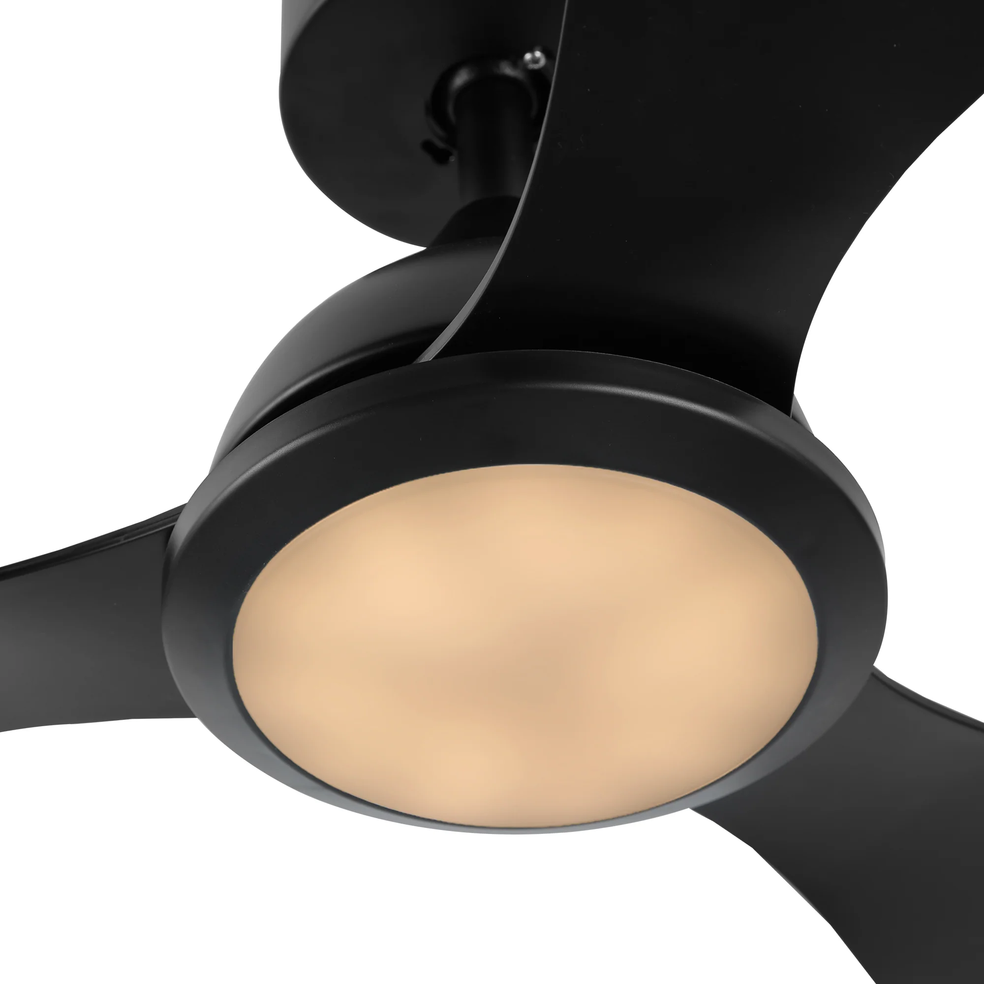 Ovios 52'' Remote Control Ceiling Fan Reversible 3 Blades with LED Light and 6 Wind Speeds, DC Motor