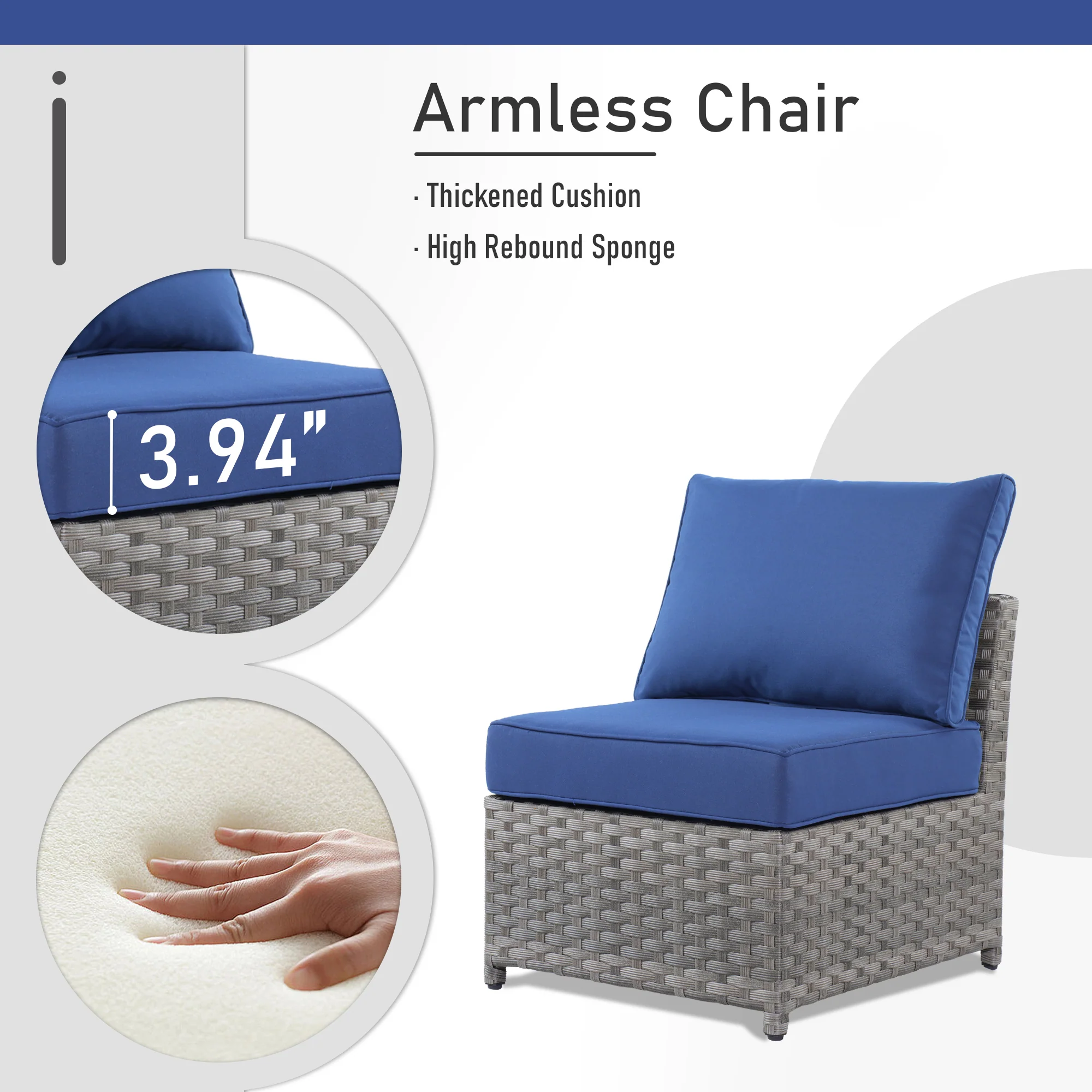 Ovios Patio Furniture Set 13-Piece include 42