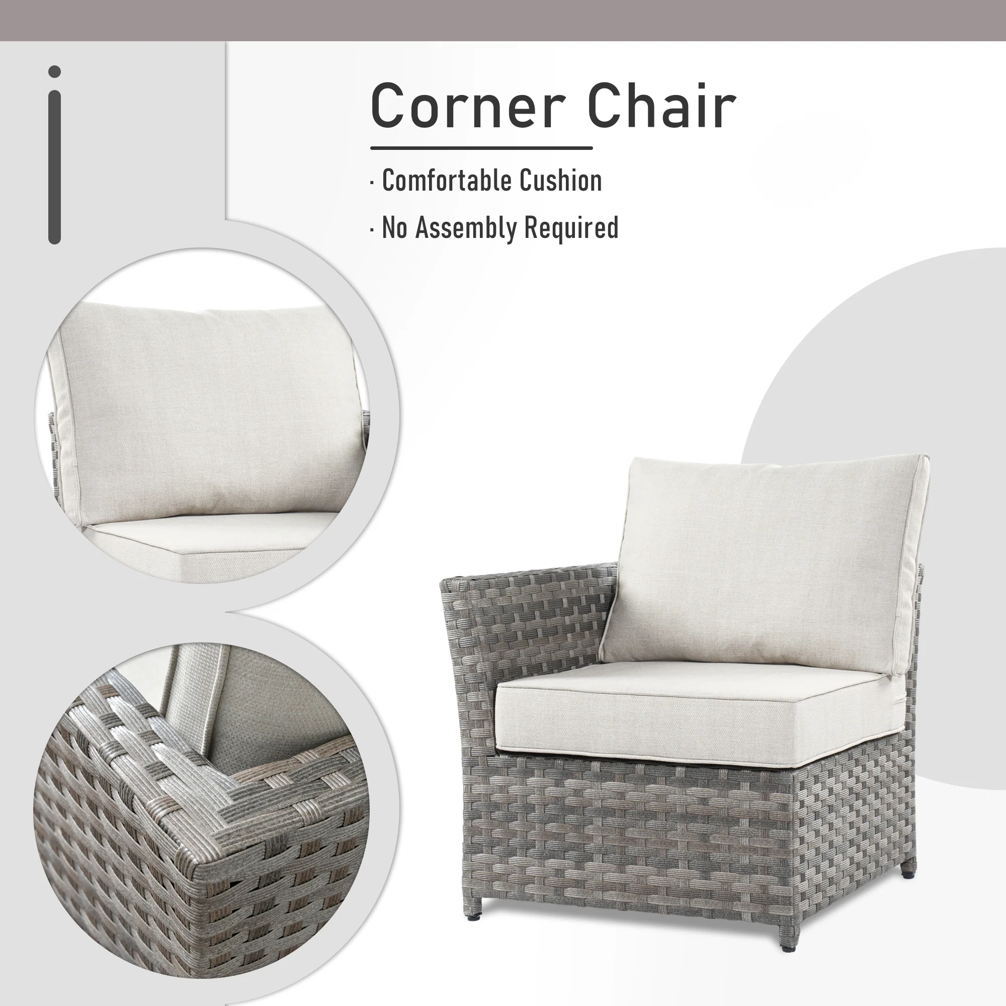 Ovios Patio Furniture Set 13-Piece include 42