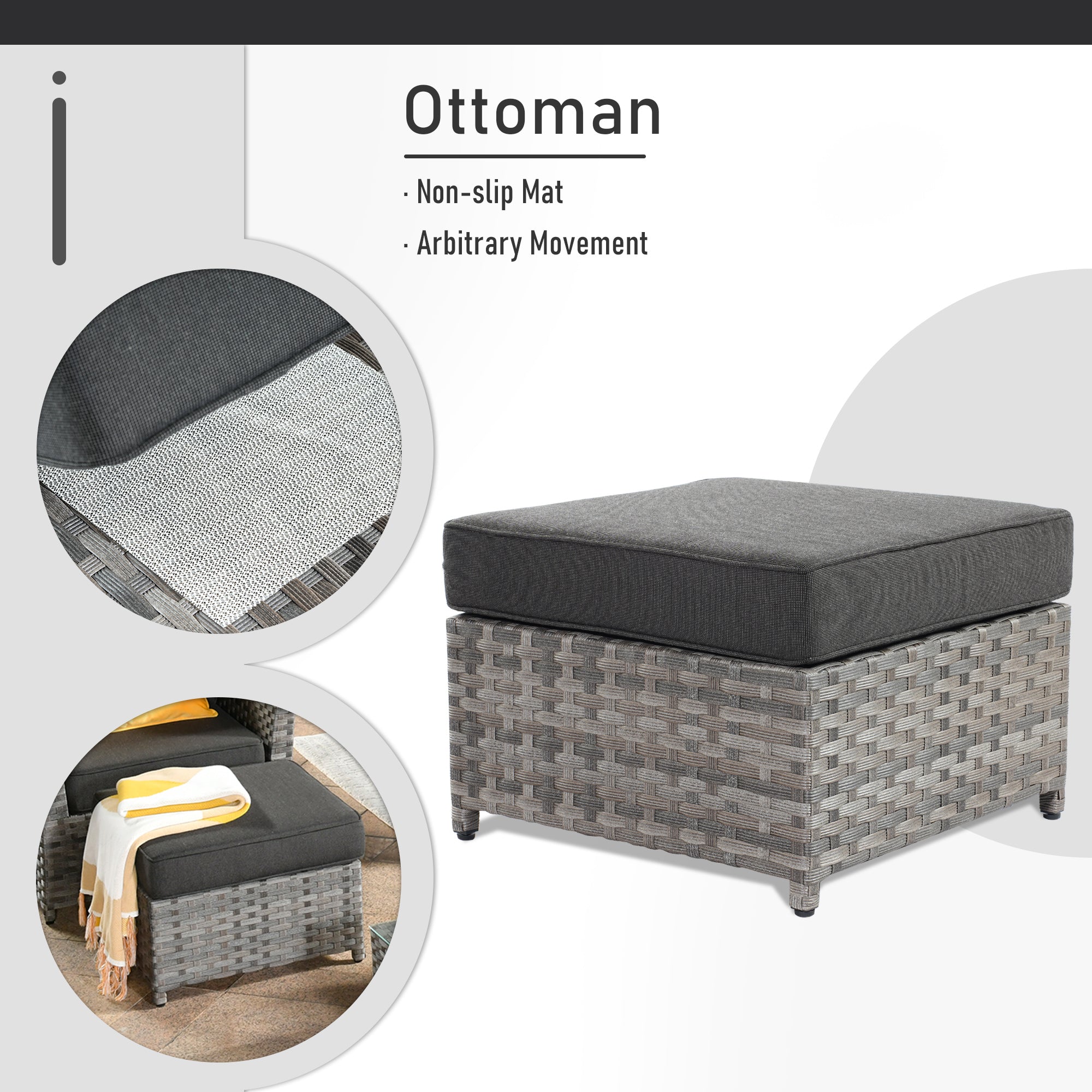 Ovios Patio Furniture Set 13-Piece include 42