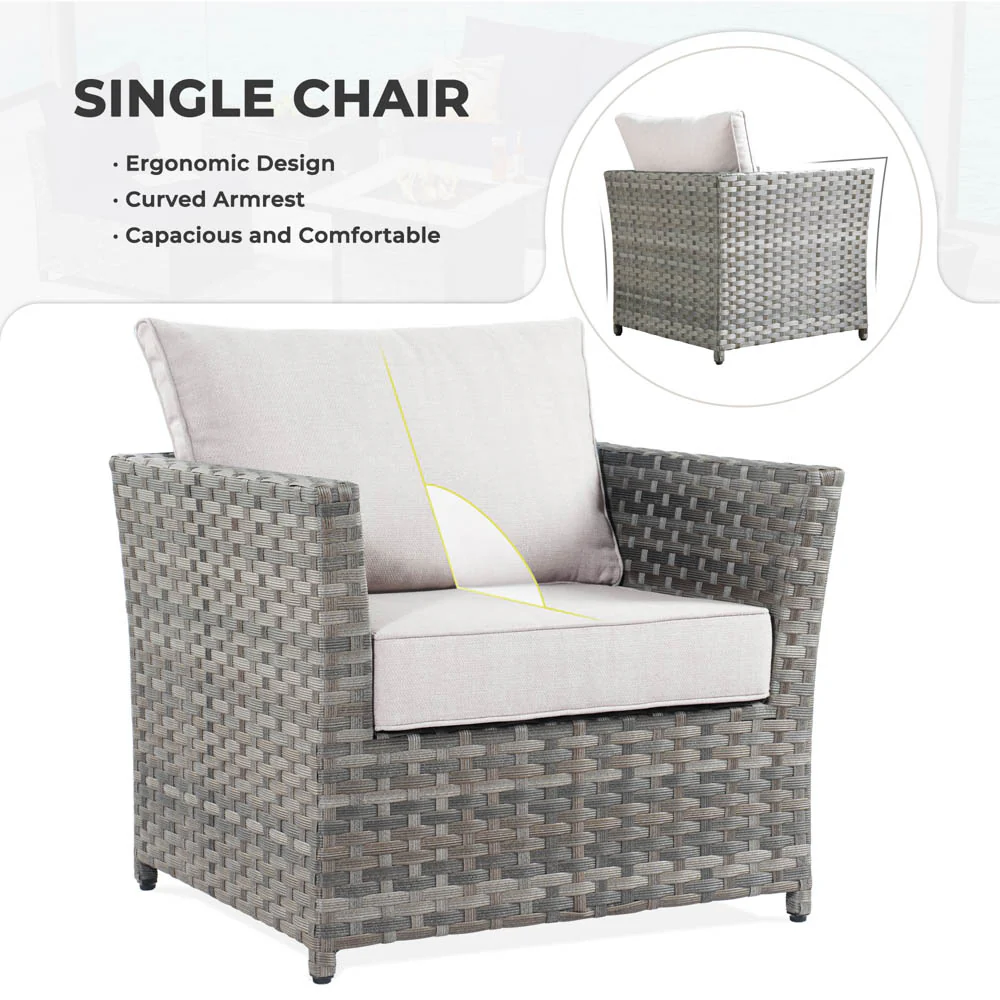 Ovios New Rimaru Series Patio Furniture Set 13-Piece include 42