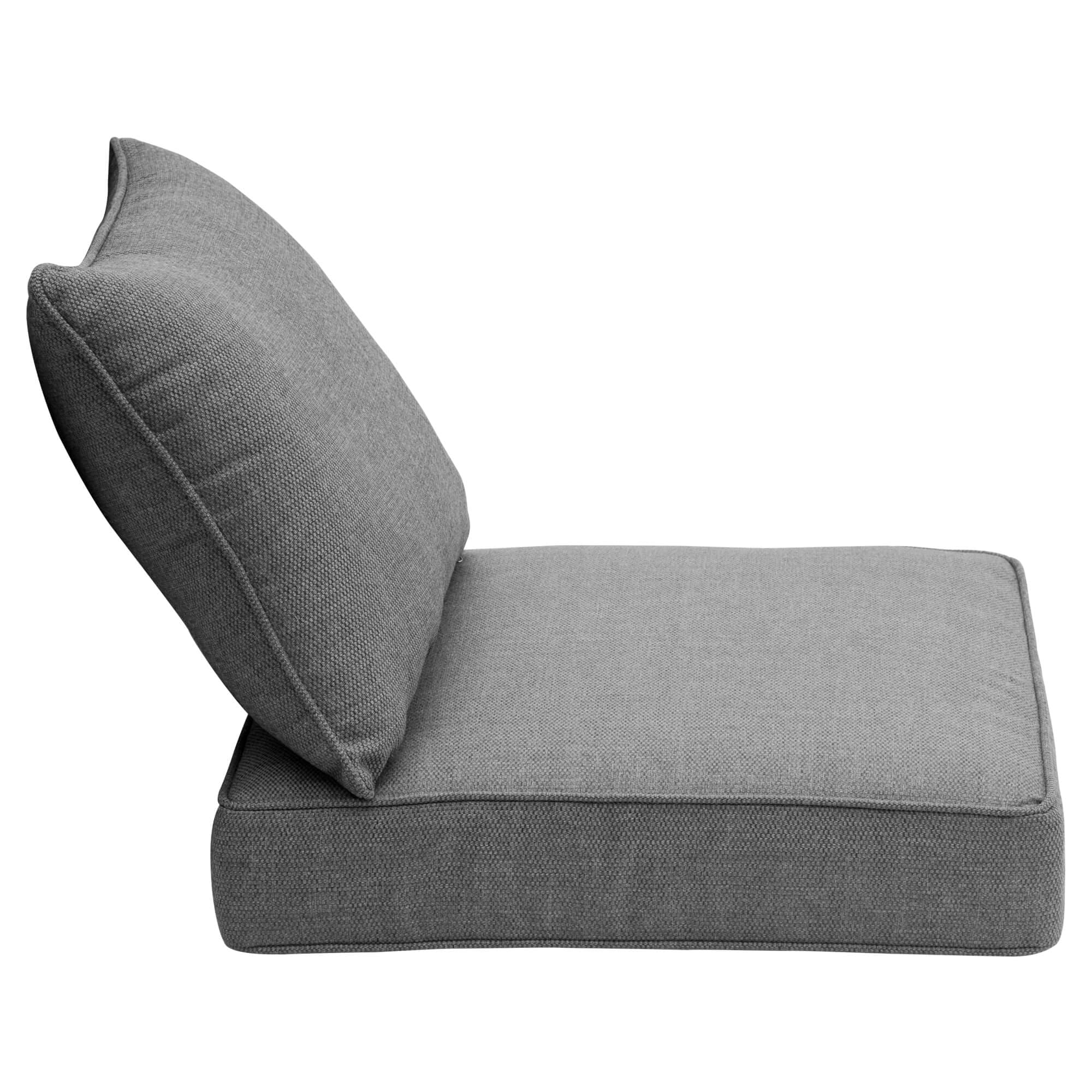 Ovios Replacement Seat Back Cushions Set with Olefin Fabric and Zipper, 24'' x 24'', Not Suitable for Ovios Patio Furniture