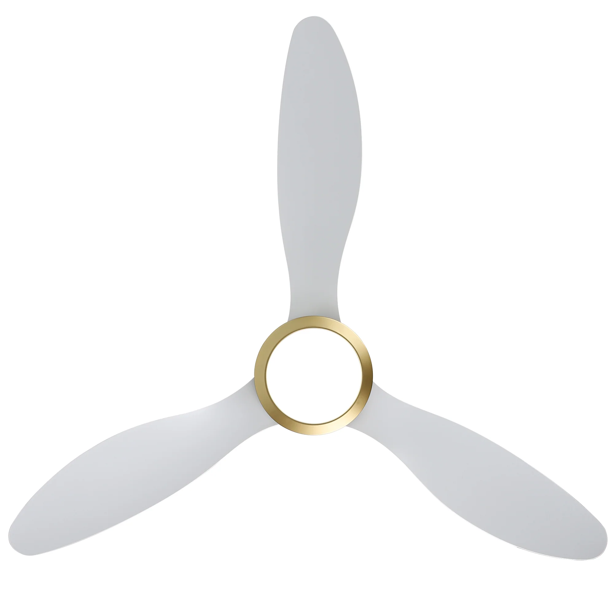 Ovios 52'' Remote Control Ceiling Fan Reversible 3 Blades with LED Light and 6 Wind Speeds, DC Motor