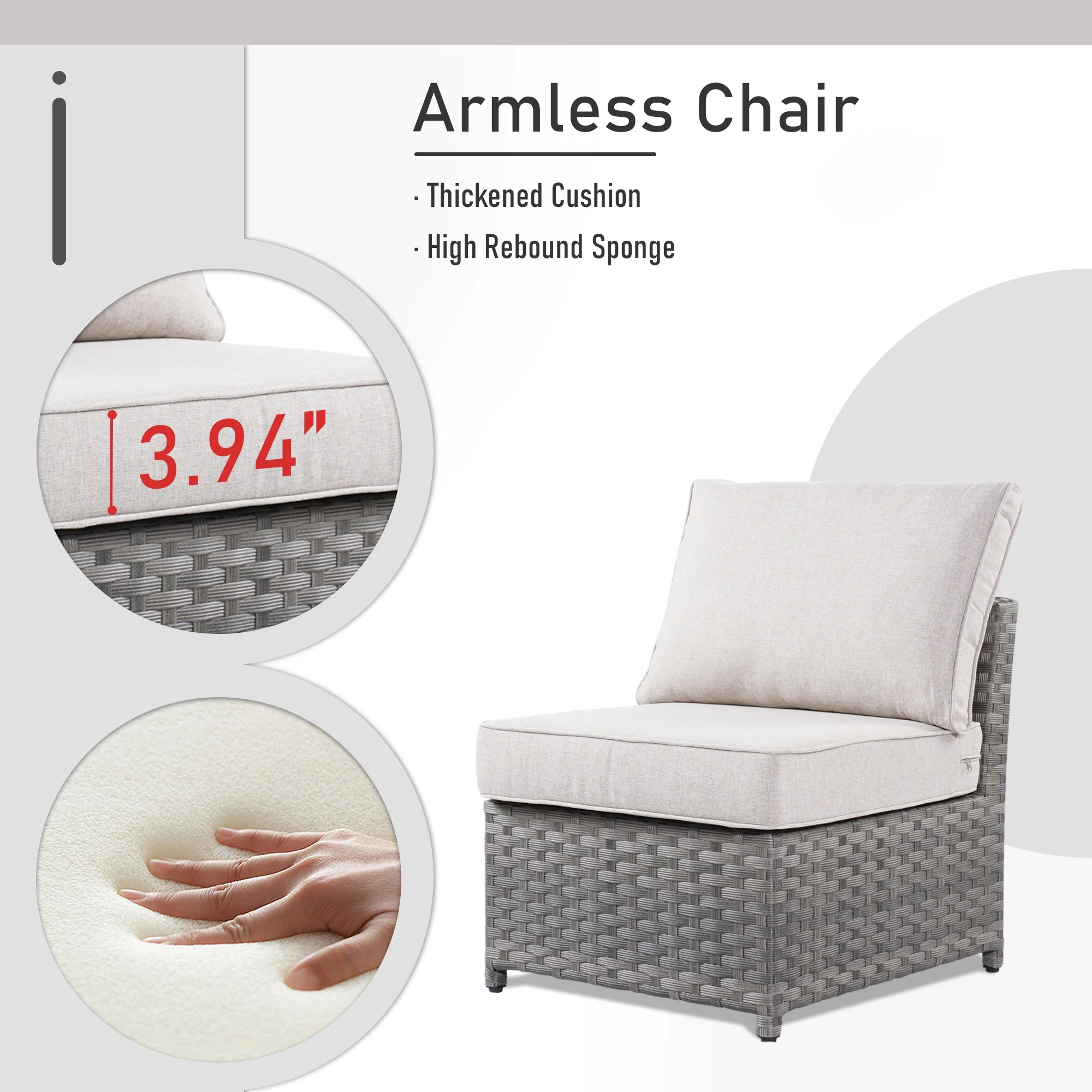 Ovios Patio Furniture Set 13-Piece include 42