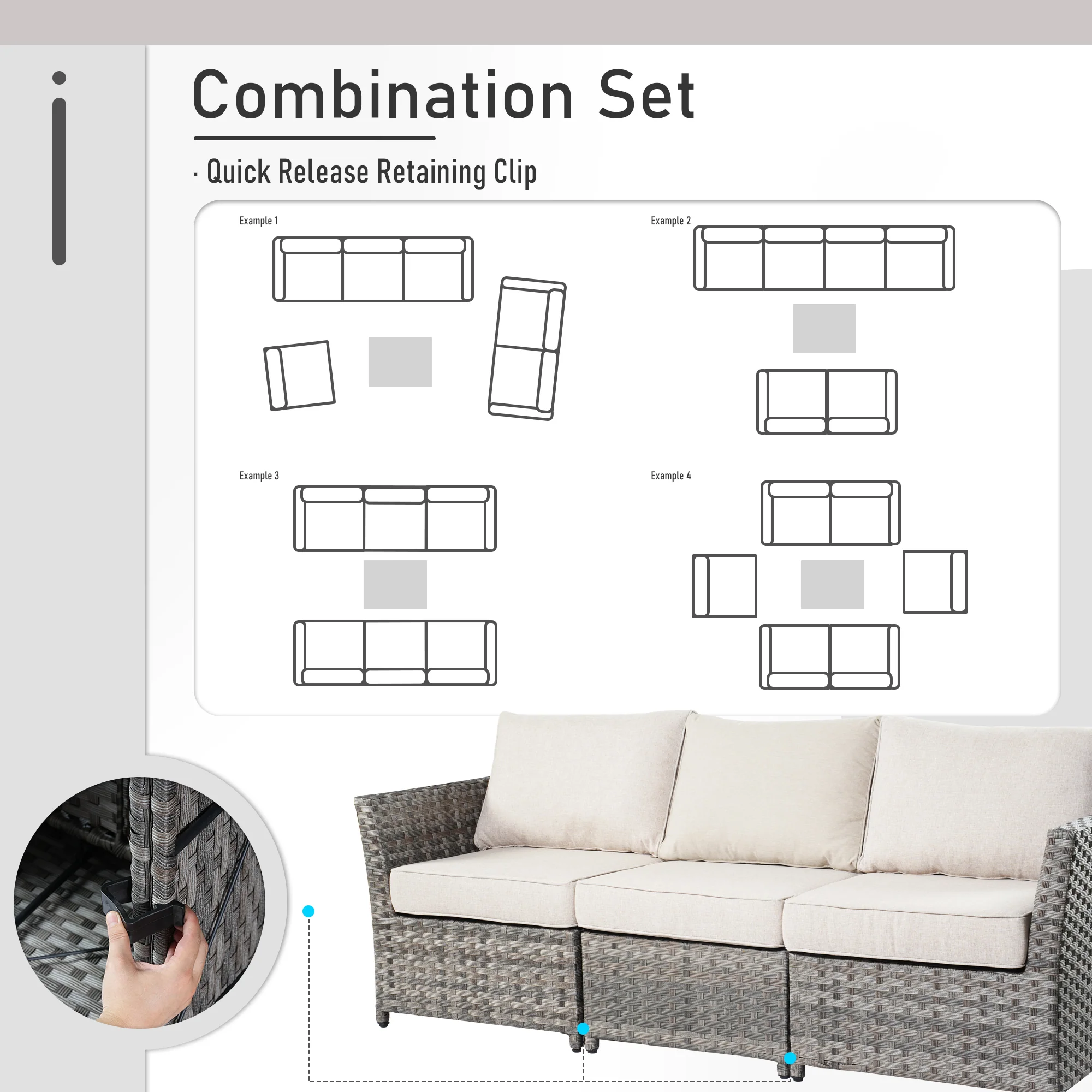 Ovios Patio Furniture Set 13-Piece include 42