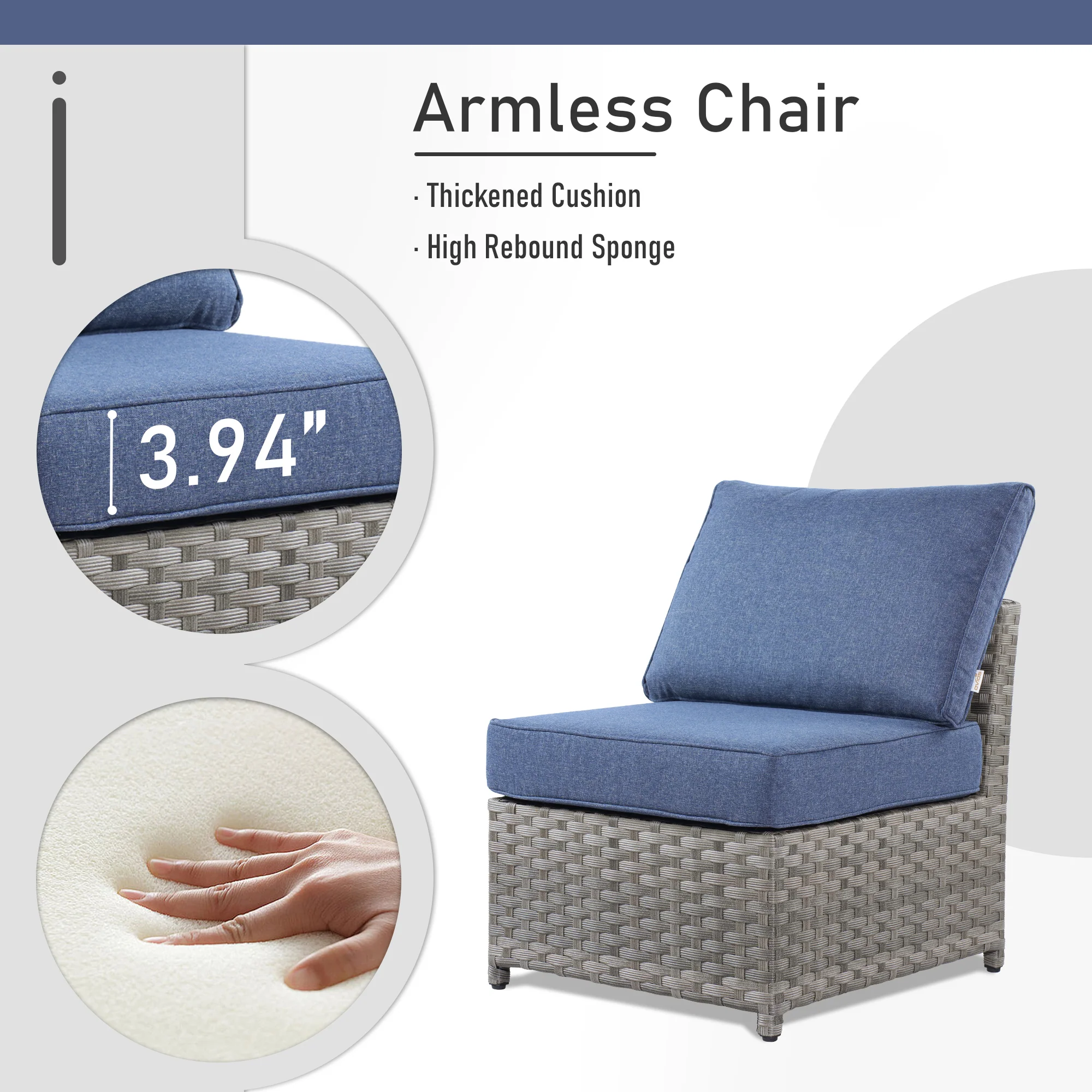 Ovios Patio Furniture Set 13-Piece include 42