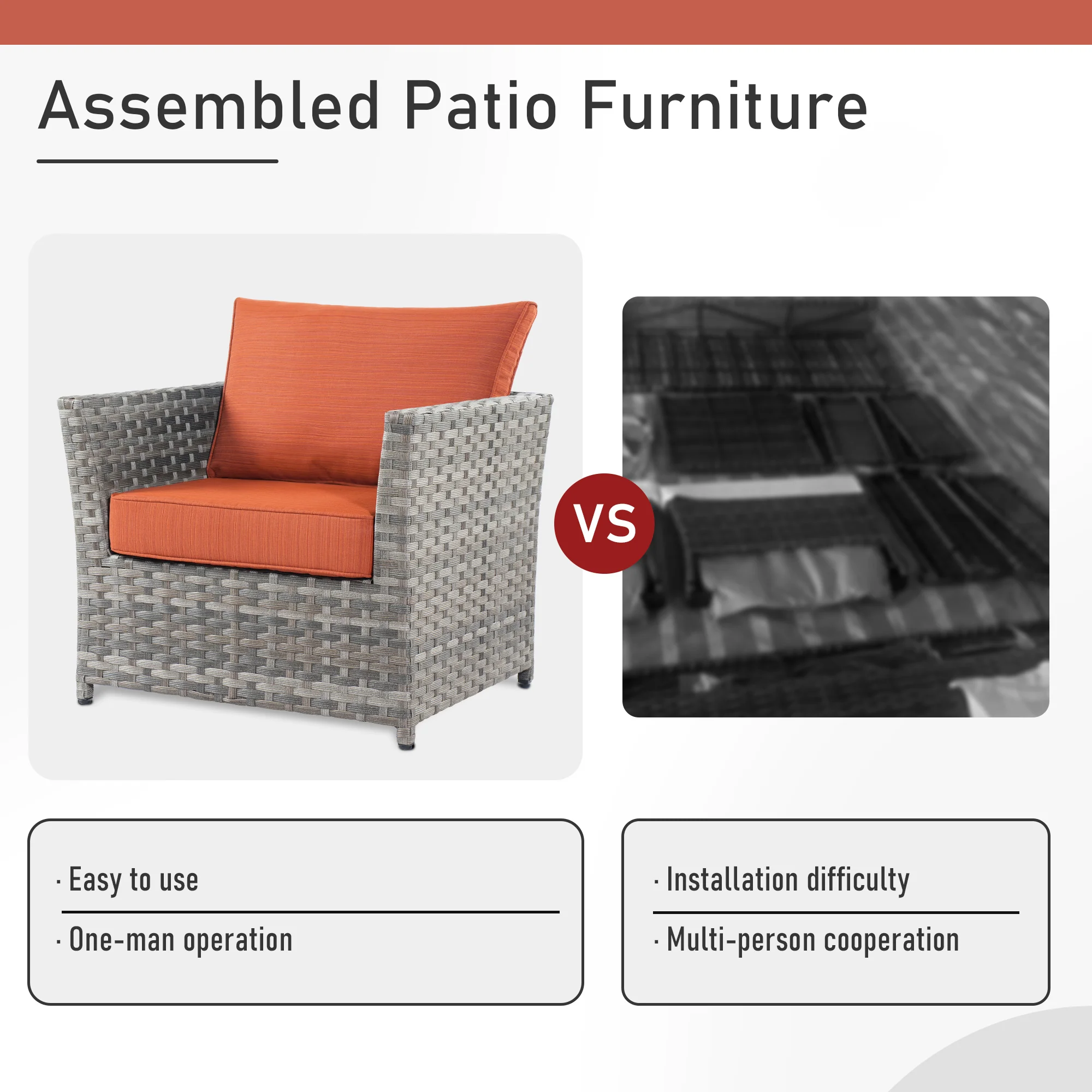 Ovios Patio Furniture Set 13-Piece include 42