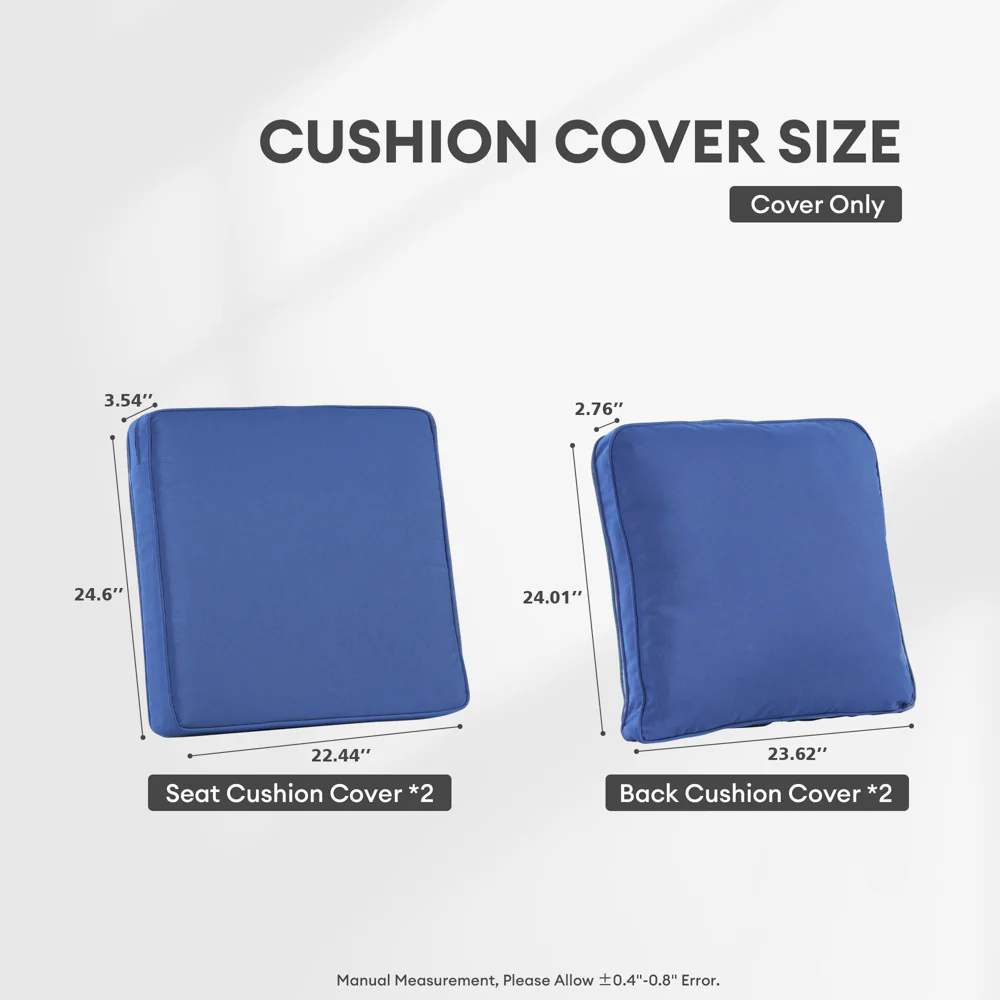 Ovios Kenard Series Replacement Seat, Back Cushion Cover(Refer to the Dimension in Description,Only cover)