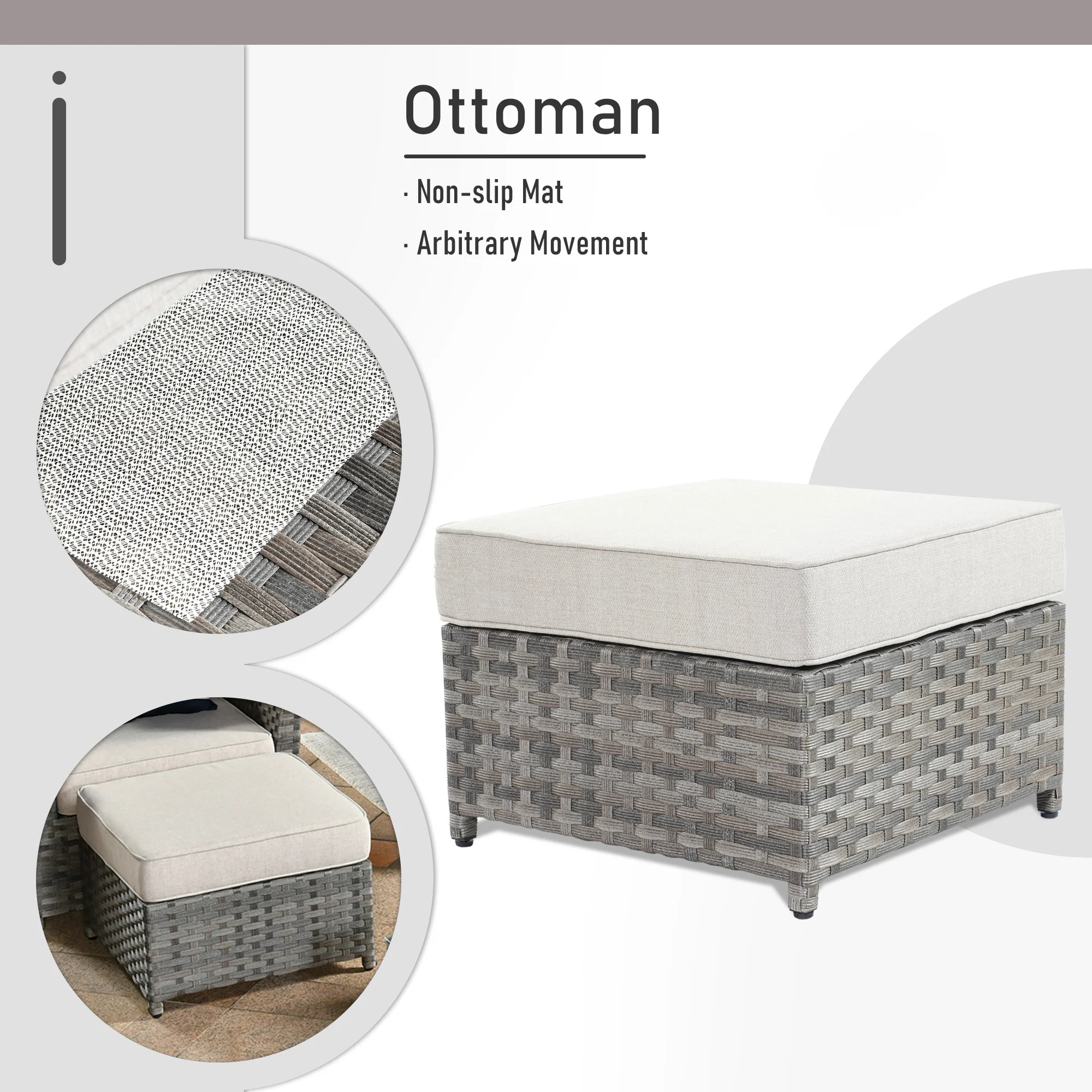 Ovios Patio Furniture Set 13-Piece include 42