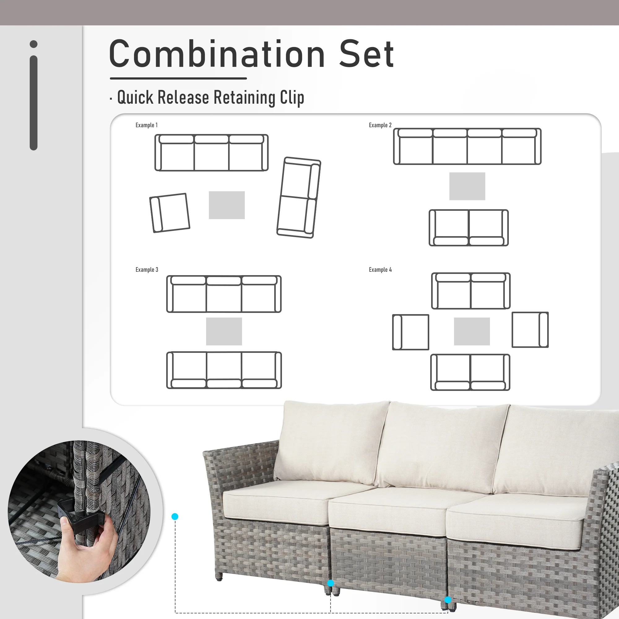 Ovios Patio Furniture Set 13-Piece include 42