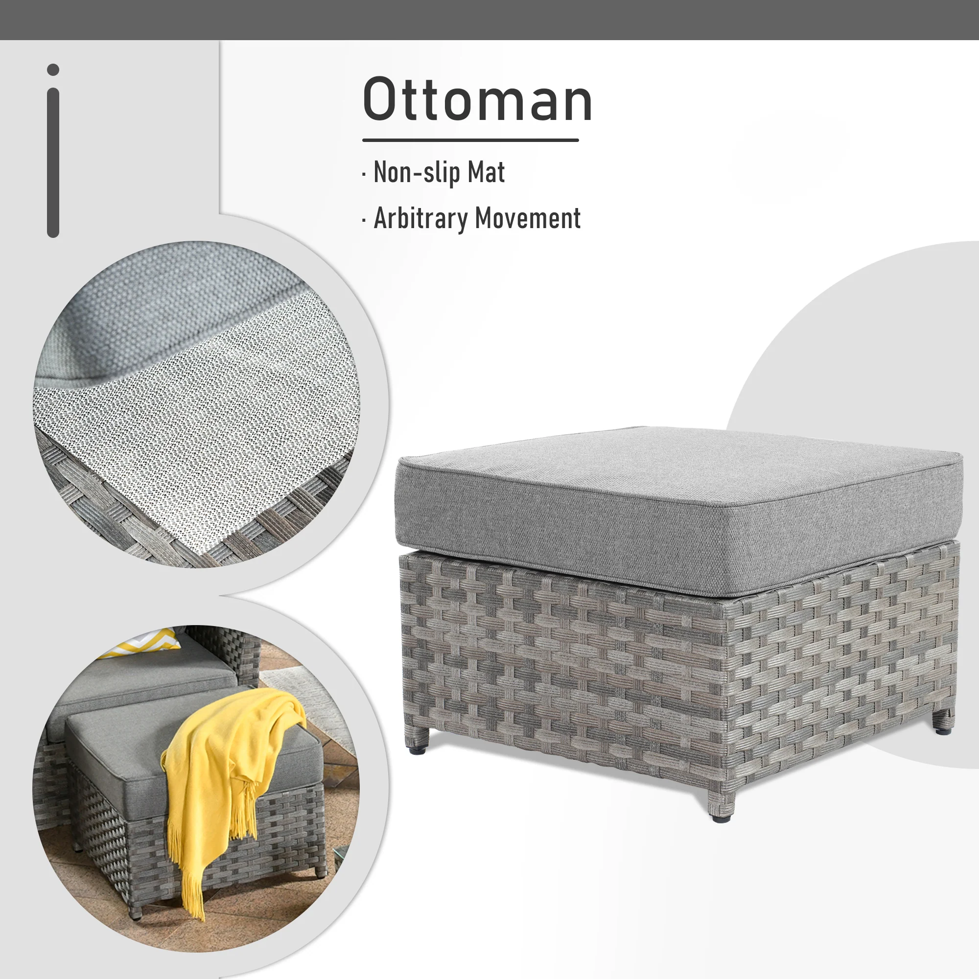 Ovios Patio Furniture Set 13-Piece include 42