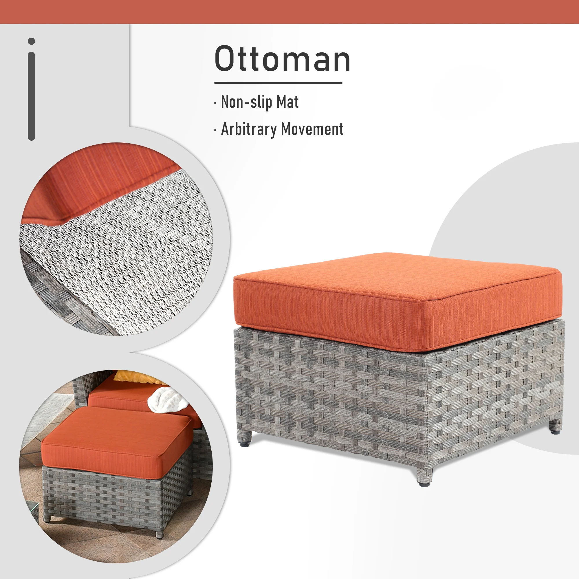 Ovios Patio Furniture Set 13-Piece include 42