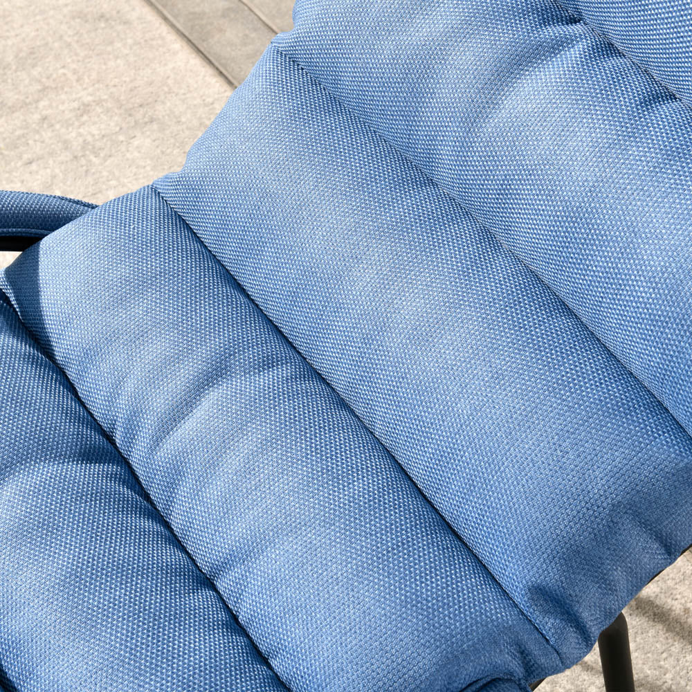 Ovios Patio 2-Piece Rocking Chair with Ottoman, Olefin Fabric