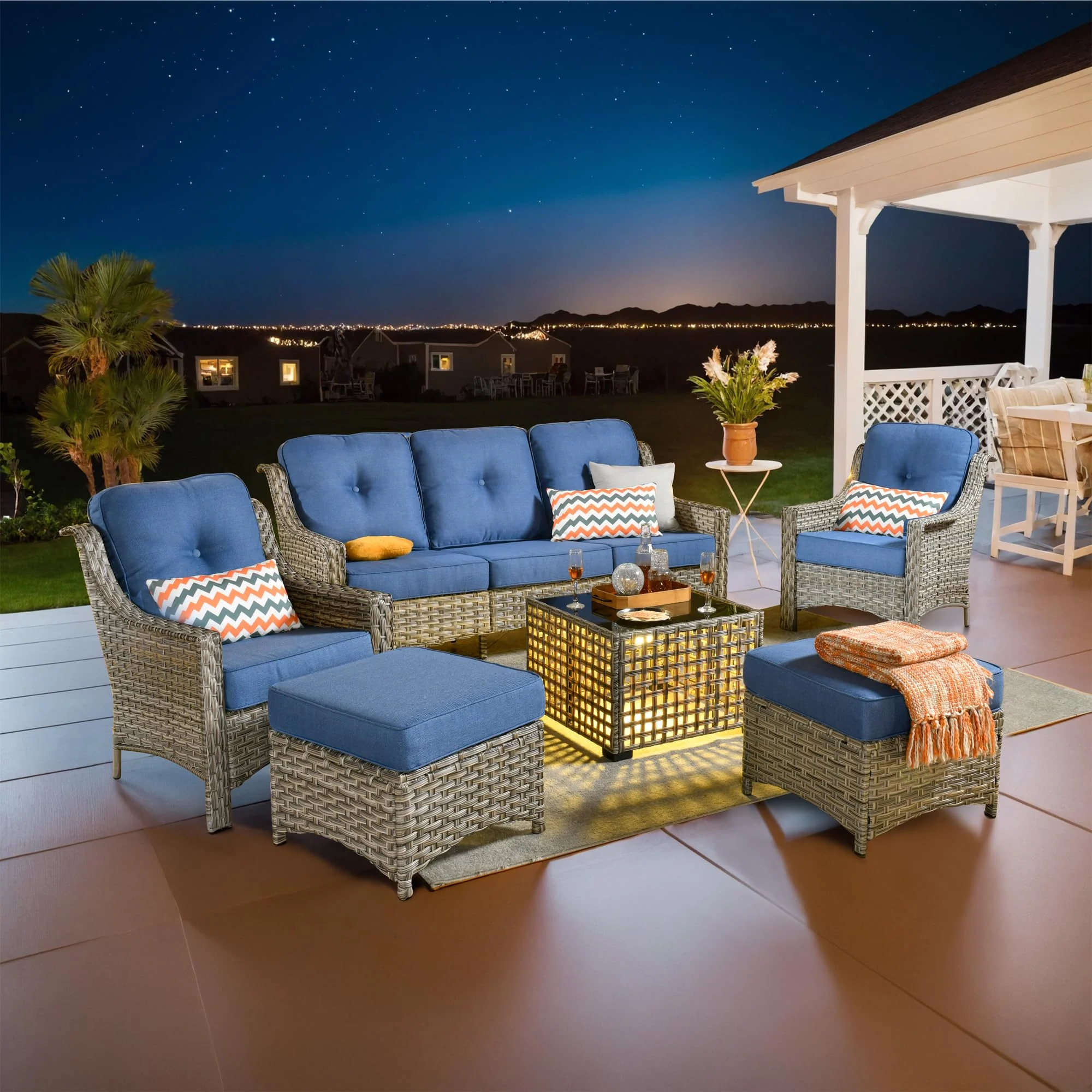 Ovios Conversation Set 6-Piece PAD Series