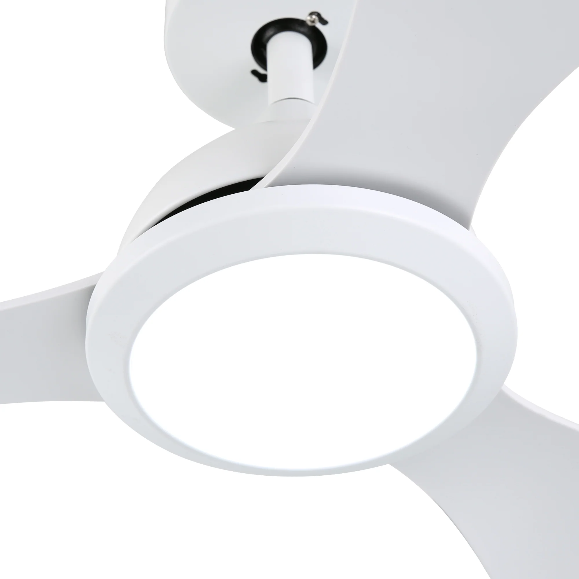 Ovios 52'' Remote Control Ceiling Fan Reversible 3 Blades with LED Light and 6 Wind Speeds, DC Motor