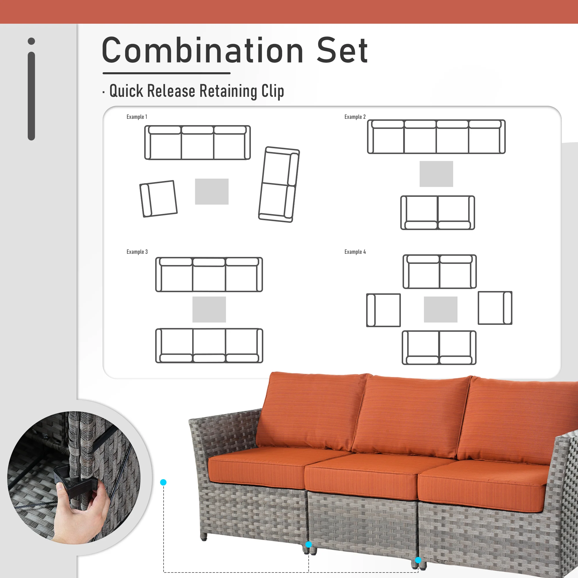 Ovios Patio Furniture Set 13-Piece include 42