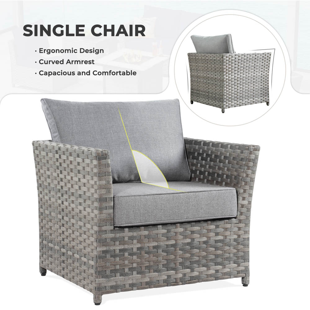 Ovios New Rimaru Series Patio Furniture Set 10-Piece include 42