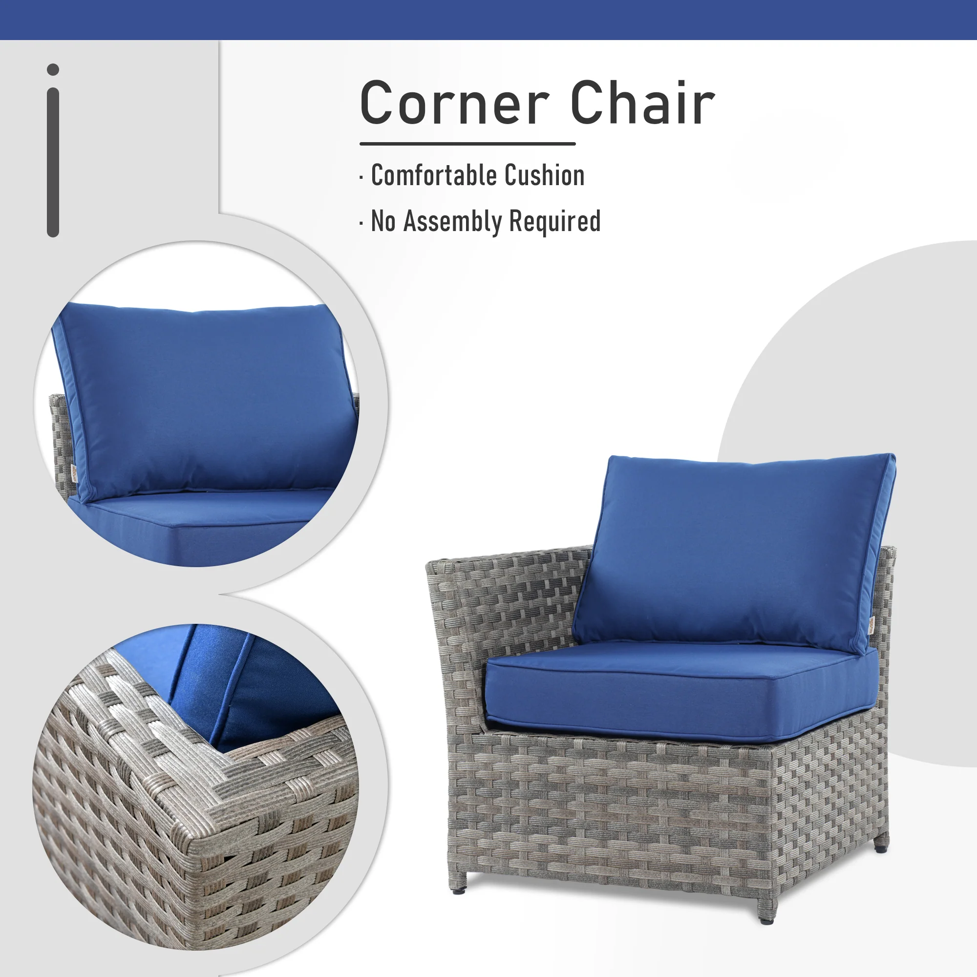 Ovios Patio Furniture Set 13-Piece include 42