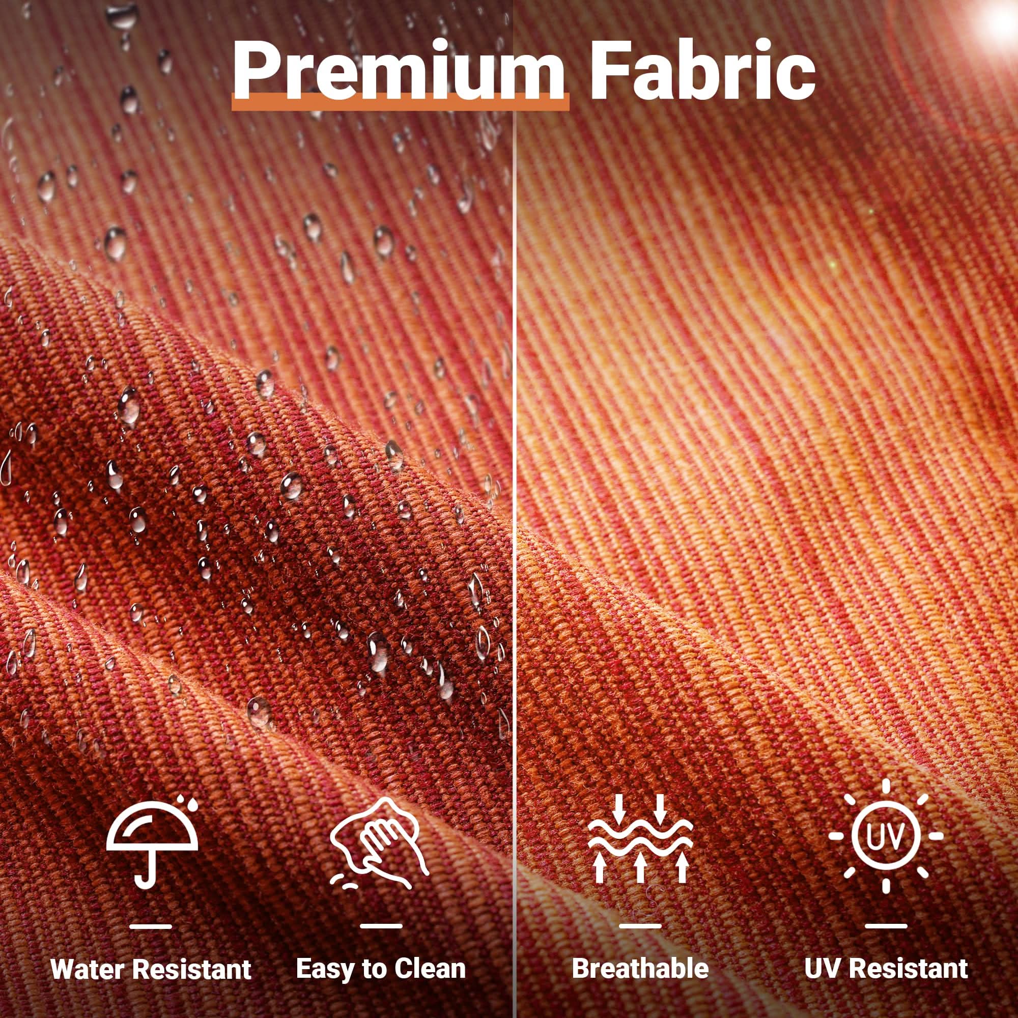 Ovios Outdoor 8 Piece Patio Furniture Set with Fire Pit Table,Conversation Sectional Wicker Couch with Coffee Table