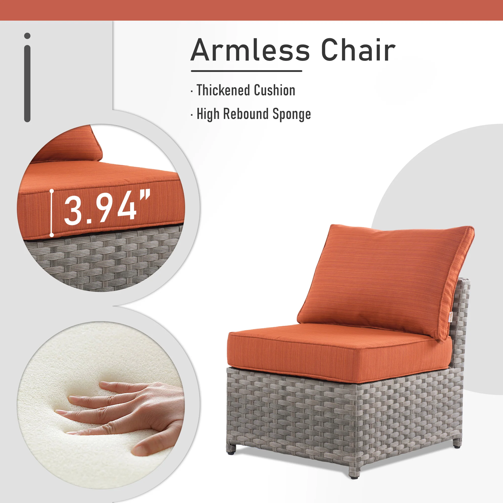 Ovios Patio Furniture Set 13-Piece include 42