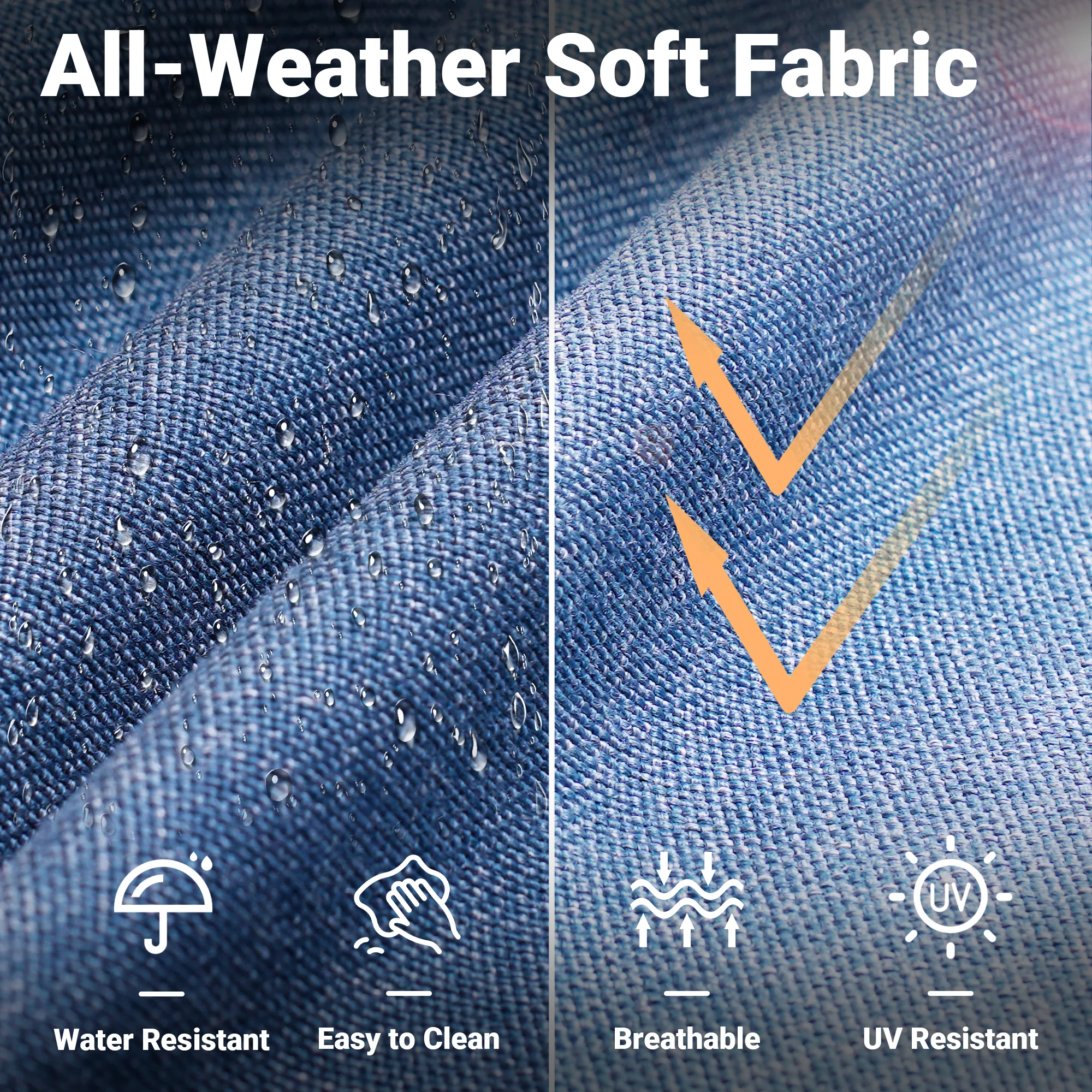 Ovios Patio Furniture Set 5-Piece with 30'' Fire Pit Table and Vultros Chairs