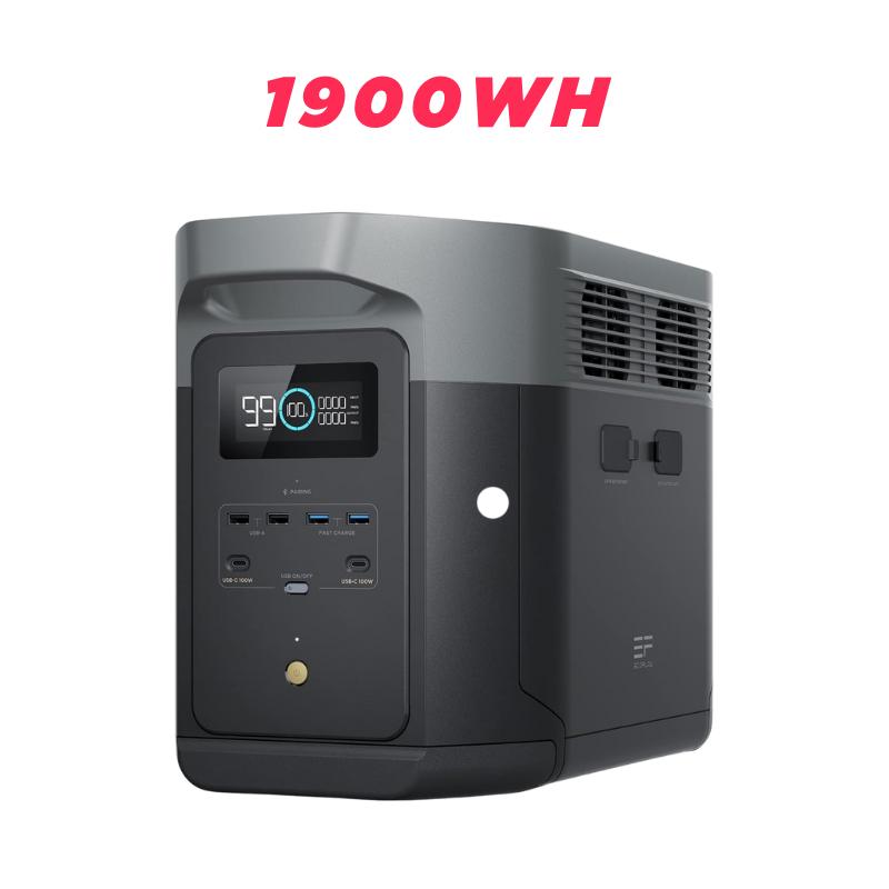 EF ECOFLOW DELTA 2 Series/ DELTA 3 Series Portable Power Station, LiFePO4 Battery, USB-C Output, Solar Generator