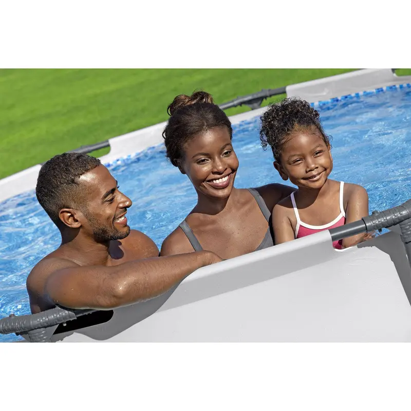 Bestway Steel Pro MAX Round Above Ground Outdoor Swimming Pool with Pump