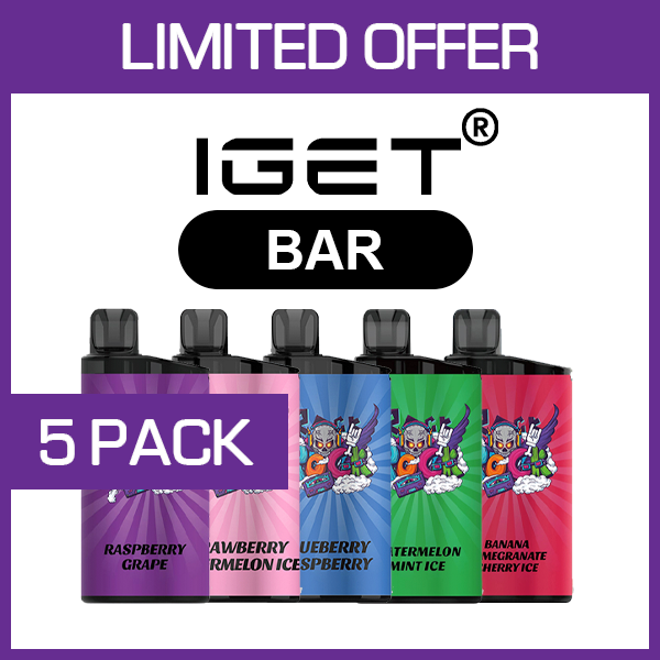 IGET BAR – 3500 PUFFS  – 5 PACK
