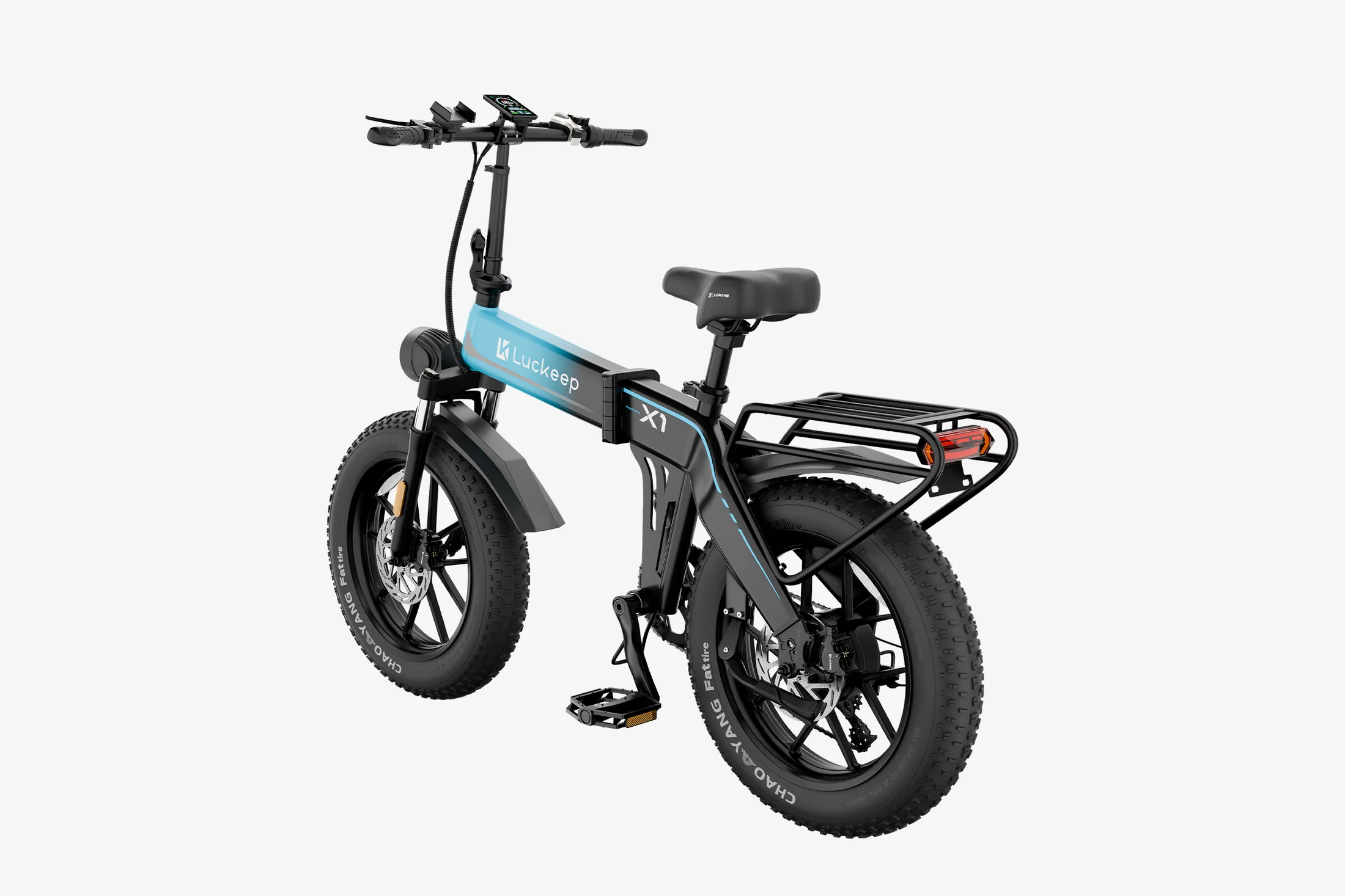 🔥 Luckeep X1 Folding eBike｜1200W Motor｜48V15Ah Battery｜45 km/h Top Speed｜Long Range｜Off-Road｜Compact & Foldable