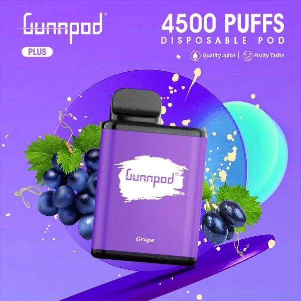 GUNNPOD PLUS GRAPE ICE – 4500 PUFFS