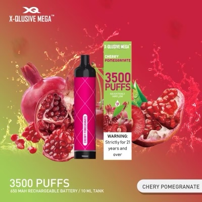 X-QLUSIVE MEGA CHERRY POMEGRANATE – 3500 PUFFS