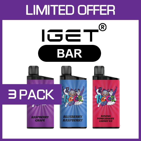 IGET BAR – 3500 PUFFS  – 3 PACK
