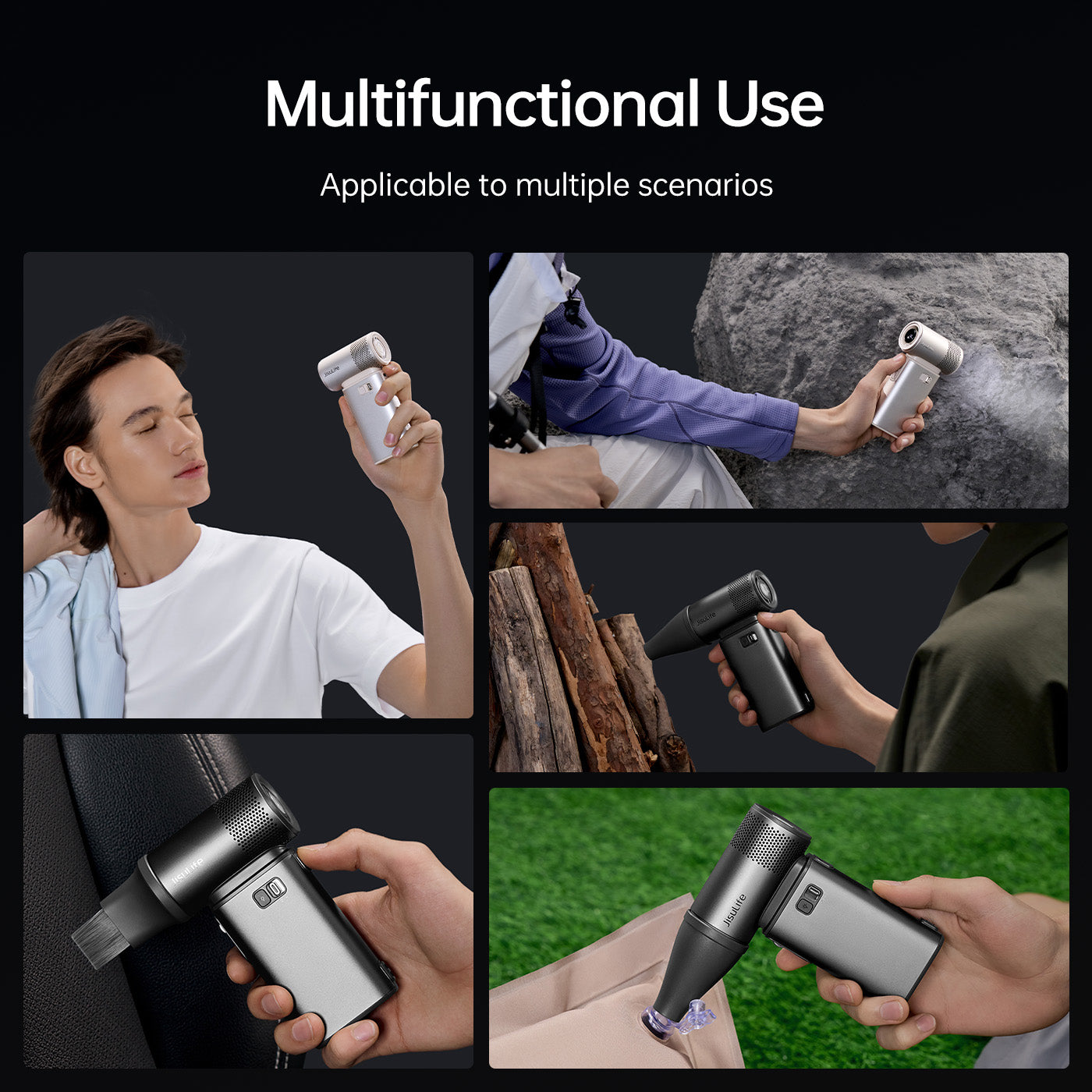 JISULIFE Ultra2 Handheld Fan – 100-Speed, 9000mAh Battery, Fast Charging, Long Lasting, Portable Personal Cooling