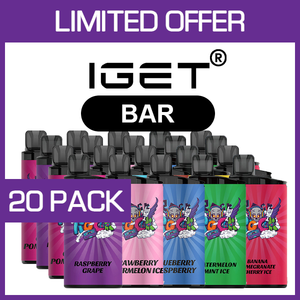 IGET BAR – 3500 PUFFS  – 20 PACK