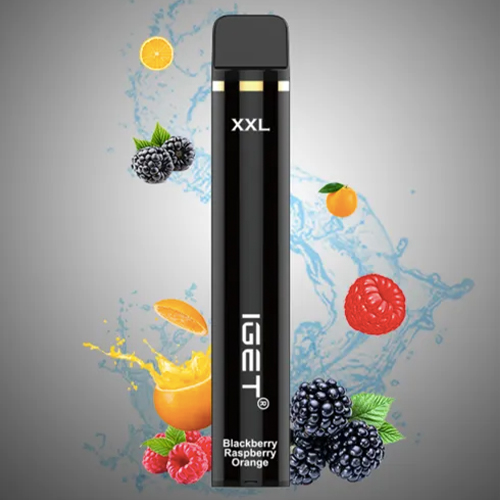 IGET XXL BLACKBERRY RASPBERRY ORANGE – 1800 PUFFS