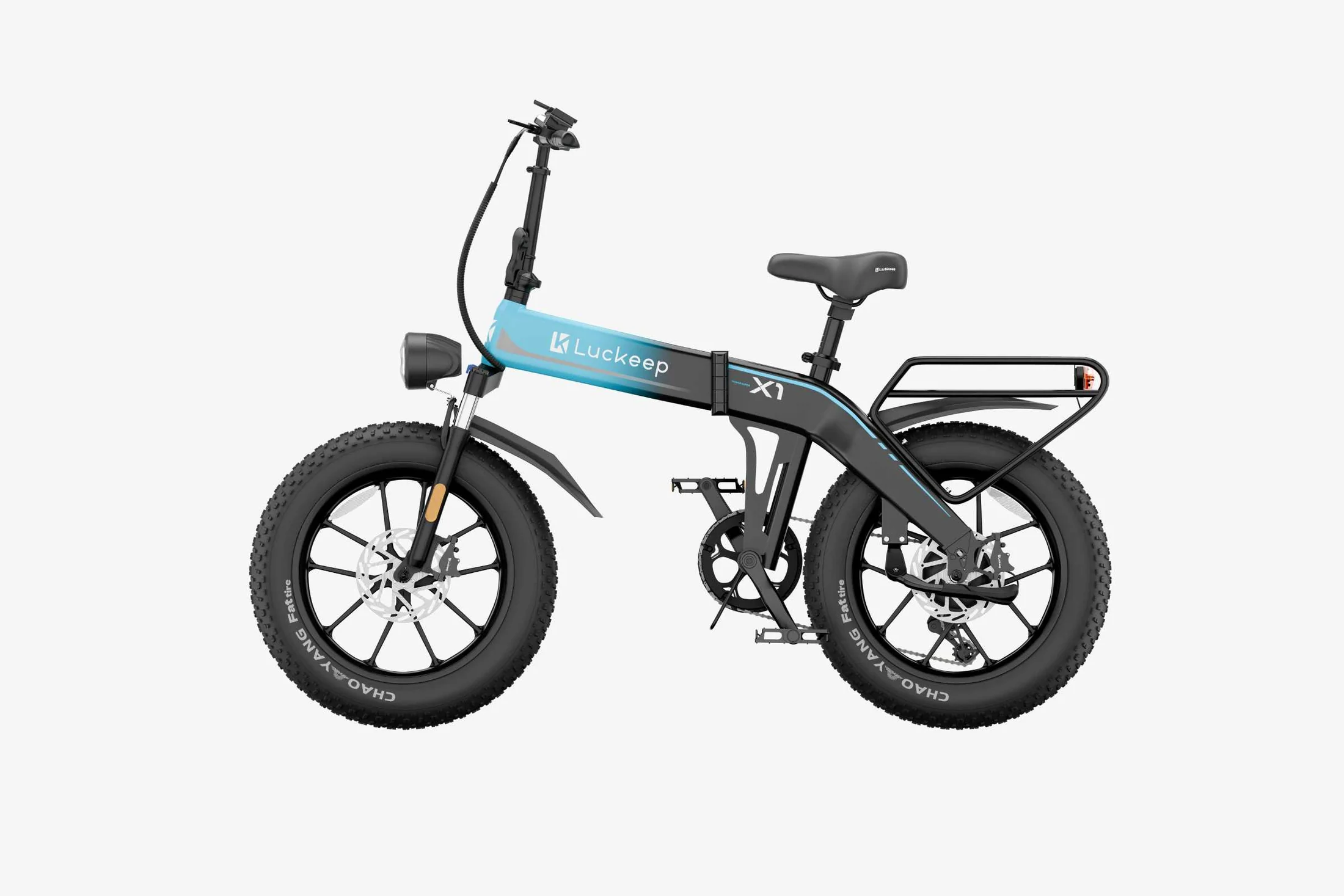 🔥 Luckeep X1 Folding eBike｜1200W Motor｜48V15Ah Battery｜45 km/h Top Speed｜Long Range｜Off-Road｜Compact & Foldable