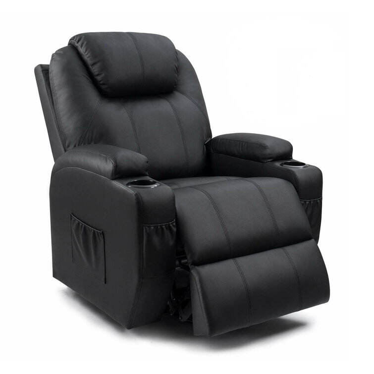 Faux Leather Power Lift Recliner Chair with Massage and Heating Function