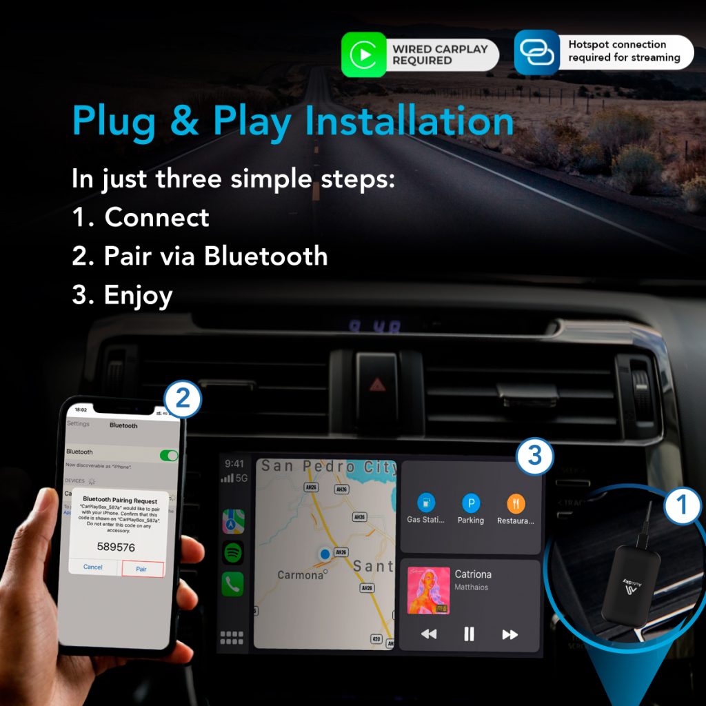 AI Box Lite Plus 2.0 Wireless CarPlay & Android Auto – AutoSky